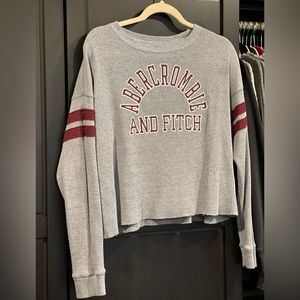 Abercrombie & Fitch Waffle Knit Cropped Shirt